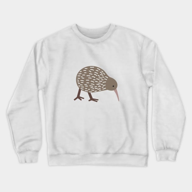 Cute Kiwi Crewneck Sweatshirt by Rebecca Tiana